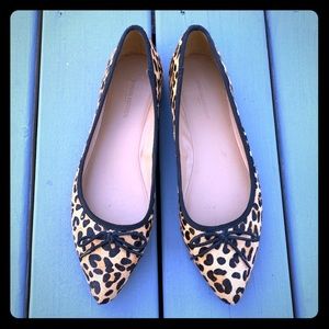 Leopard print ballet flats
